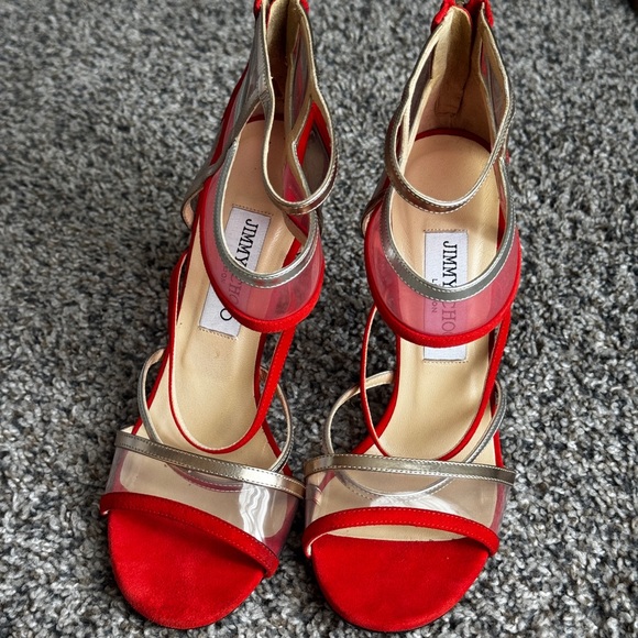Jimmy Choo Red & Gold Women´s Sandals